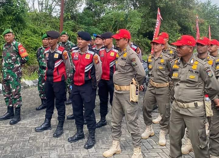 SatPol PP Kampar Gencar Patroli Sinergitas Bersama TNI-Polri, Sukseskan Pilkada Damai 2024